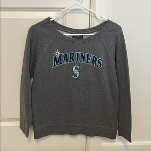 Seattle Mariners Baseball 5th & Ocean Genuine Merch Grey Sweatshirt Womens small